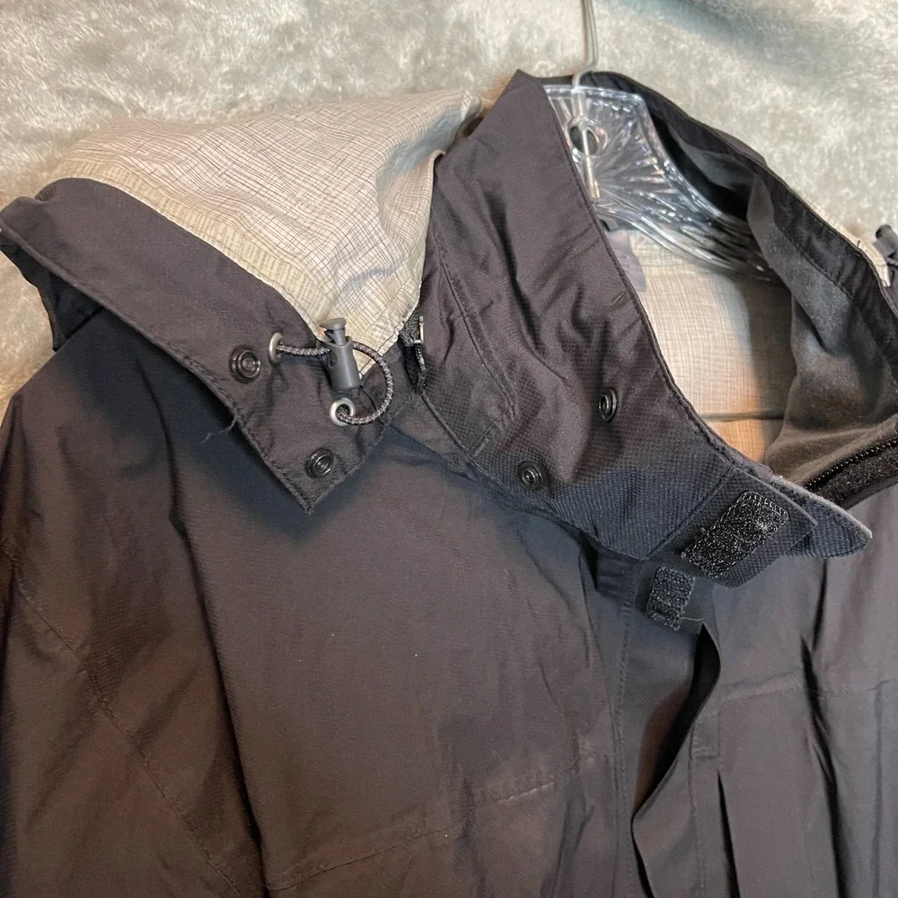REI Elements E1 Rain Shell Jacket Mens L Full Zip Hooded Waterproof Outdoor